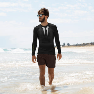 Sailing design "sorry boss" Men's Rash Guard - Long Sleeve