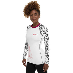 J70 yacht sailing design women's Rash Guard - Long Sleeve