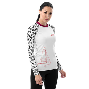 J70 yacht sailing design women's Rash Guard - Long Sleeve