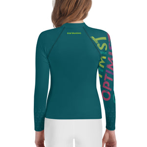Optimist sailing design Youth Unisex Rash Guard - Long Sleeve