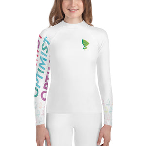 Optimist sailing design Youth Unisex Rash Guard - Long Sleeve