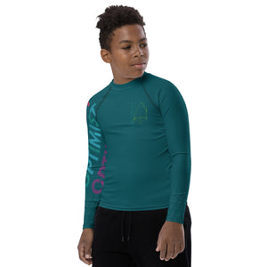 Optimist sailing design Youth Unisex Rash Guard - Long Sleeve