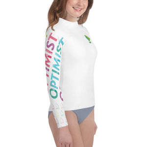 Optimist sailing design Youth Unisex Rash Guard - Long Sleeve