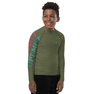Optimist sailing design Youth unisex Rash Guard - Long Sleeve