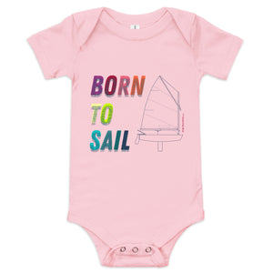 Optimist Sailing Baby short sleeve one piece (3M-24M) (100% Cotton)