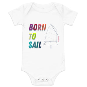 Optimist Sailing Baby short sleeve one piece (3M-24M) (100% Cotton)