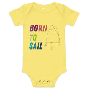 Optimist Sailing Baby short sleeve one piece (3M-24M) (100% Cotton)