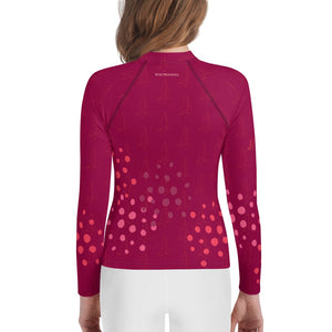 Boatbranding Rash Guard J70 yacht sailing design Youth Girl Rash Guard - Long Sleeve Sailing-Gift Regatta Yacht Sailing-Lifestyle Sailing-Apparel Nautical-Fashion Nautical-Gear