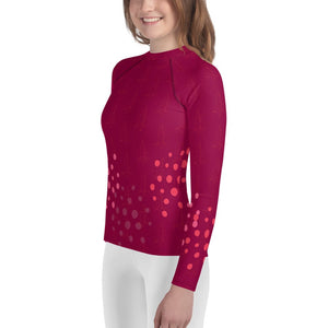 Boatbranding Rash Guard J70 yacht sailing design Youth Girl Rash Guard - Long Sleeve Sailing-Gift Regatta Yacht Sailing-Lifestyle Sailing-Apparel Nautical-Fashion Nautical-Gear