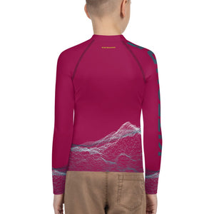 Boatbranding Rash Guard Kitesurfing sailing design Youth Girl Rash Guard - Long Sleeve Sailing-Gift Regatta Yacht Sailing-Lifestyle Sailing-Apparel Nautical-Fashion Nautical-Gear