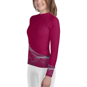 Boatbranding Rash Guard Kitesurfing sailing design Youth Girl Rash Guard - Long Sleeve Sailing-Gift Regatta Yacht Sailing-Lifestyle Sailing-Apparel Nautical-Fashion Nautical-Gear