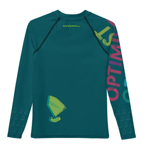 Boatbranding Rash Guard Optimist sailing patch design Youth Unisex Rash Guard - Long Sleeve Sailing-Gift Regatta Yacht Sailing-Lifestyle Sailing-Apparel Nautical-Fashion Nautical-Gear