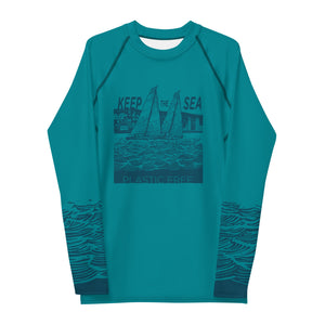 Boatbranding Rash Guard sailing design Men's Rash Guard - Long Sleeve Sailing-Gift Regatta Yacht Sailing-Lifestyle Sailing-Apparel Nautical-Fashion Nautical-Gear