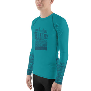 Boatbranding Rash Guard sailing design Men's Rash Guard - Long Sleeve Sailing-Gift Regatta Yacht Sailing-Lifestyle Sailing-Apparel Nautical-Fashion Nautical-Gear