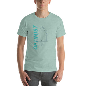 Boatbranding Heather Prism Dusty Blue / XS Optimist B Unisex t-shirt Sailing-Gift Regatta Yacht Sailing-Lifestyle Sailing-Apparel Nautical-Fashion Nautical-Gear