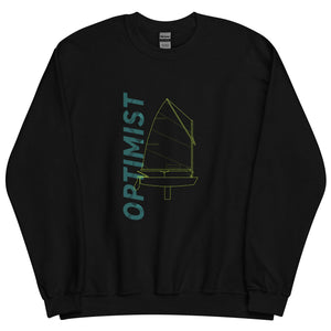 Boatbranding Optimist Unisex Sweatshirt Sailing-Gift Regatta Yacht Sailing-Lifestyle Sailing-Apparel Nautical-Fashion Nautical-Gear