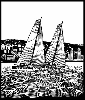 Boatbranding S40 UNISEX T-SHIRT Sailing-Gift Regatta Yacht Sailing-Lifestyle Sailing-Apparel Nautical-Fashion Nautical-Gear