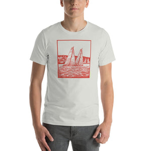 Boatbranding Silver / S S40 UNISEX T-SHIRT Sailing-Gift Regatta Yacht Sailing-Lifestyle Sailing-Apparel Nautical-Fashion Nautical-Gear