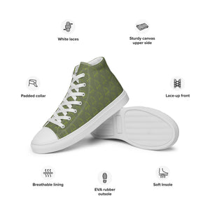 Boatbranding Women’s Optimist high top canvas shoes Sailing-Gift Regatta Yacht Sailing-Lifestyle Sailing-Apparel Nautical-Fashion Nautical-Gear