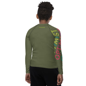 Optimist sailing design Youth unisex Rash Guard - Long Sleeve