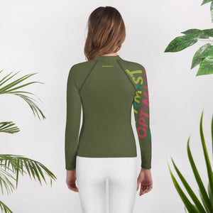 Optimist sailing design Youth unisex Rash Guard - Long Sleeve