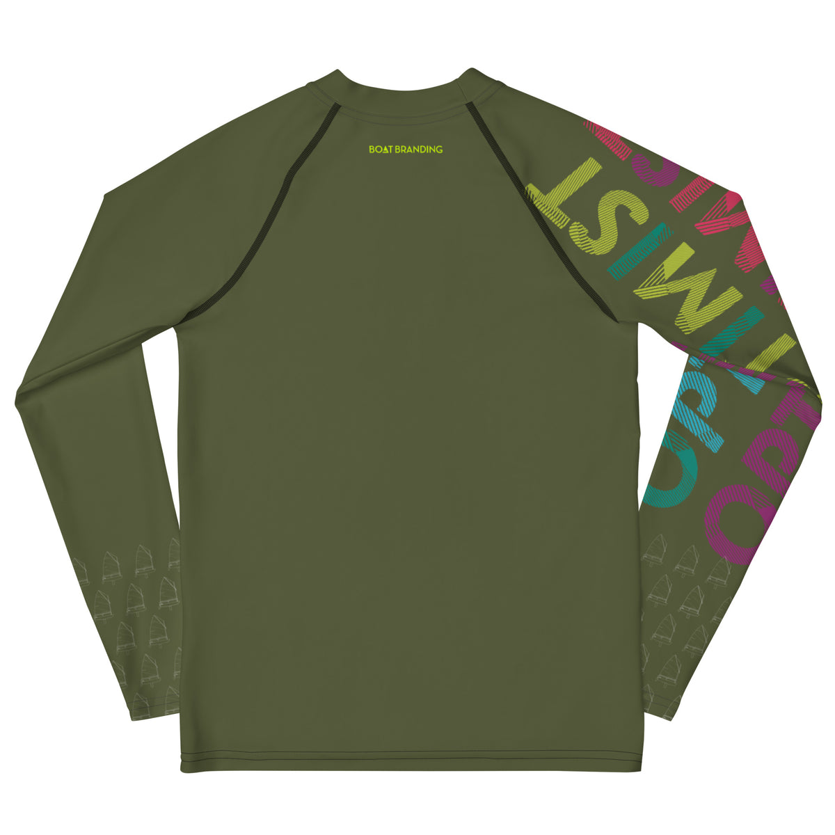 Optimist sailing design Youth unisex Rash Guard - Long Sleeve