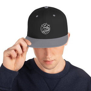 Boatbranding Black/ Silver Euphoria Snapback Hat Sailing-Gift Regatta Yacht Sailing-Lifestyle Sailing-Apparel Nautical-Fashion Nautical-Gear