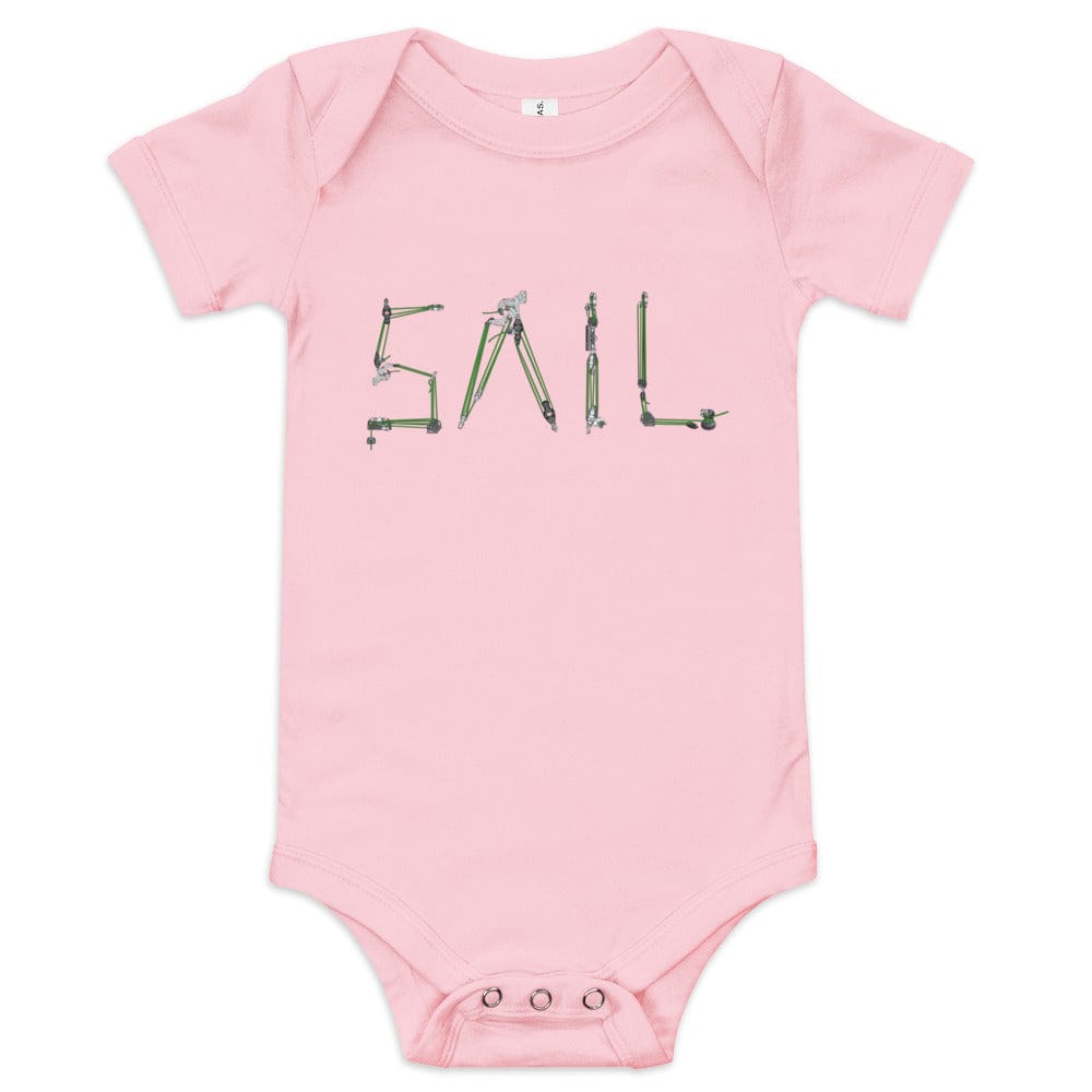 Boatbranding Pink / 3-6m SAIL Baby short sleeve one piece Sailing-Gift Regatta Yacht Sailing-Lifestyle Sailing-Apparel Nautical-Fashion Nautical-Gear