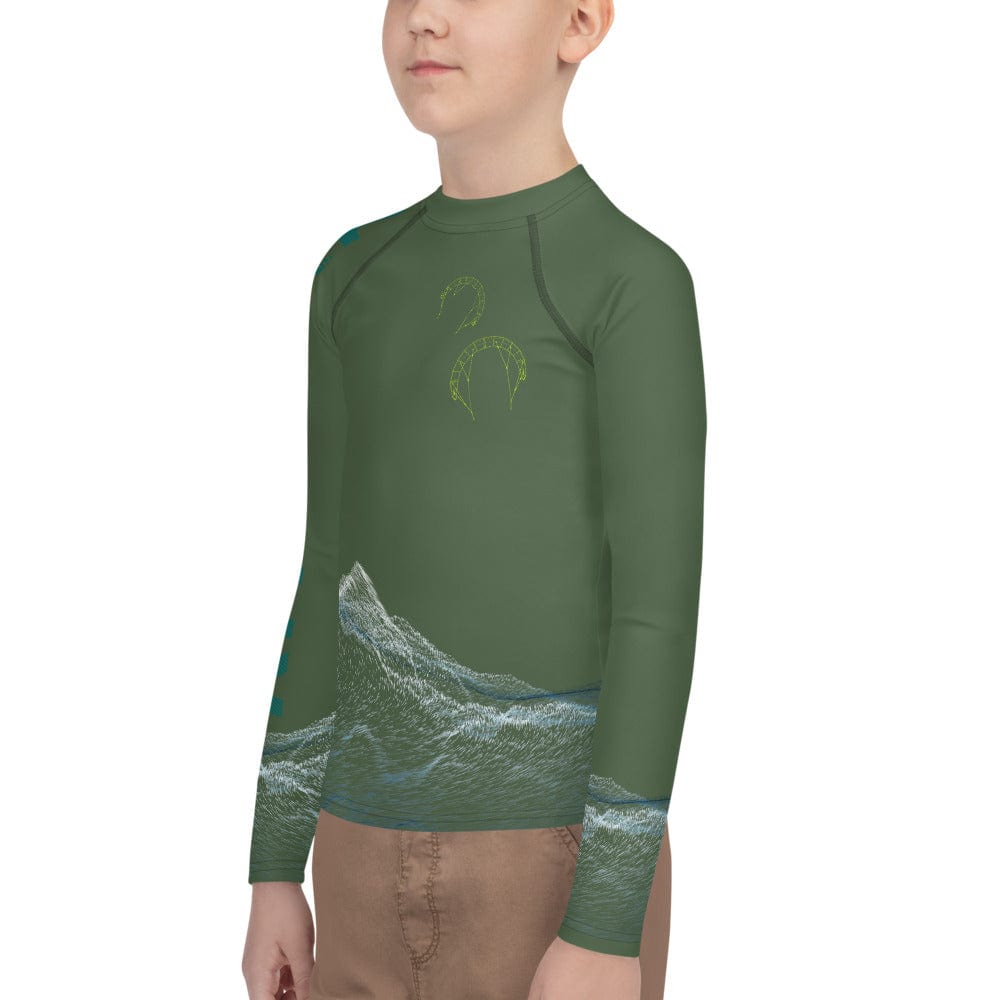 Boatbranding Rash Guard Kitesurfing sailing design Youth unisex Rash Guard - Long Sleeve Sailing-Gift Regatta Yacht Sailing-Lifestyle Sailing-Apparel Nautical-Fashion Nautical-Gear