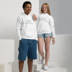 Boatbranding White / XS Sail Youth heavy blend hoodie Sailing-Gift Regatta Yacht Sailing-Lifestyle Sailing-Apparel Nautical-Fashion Nautical-Gear