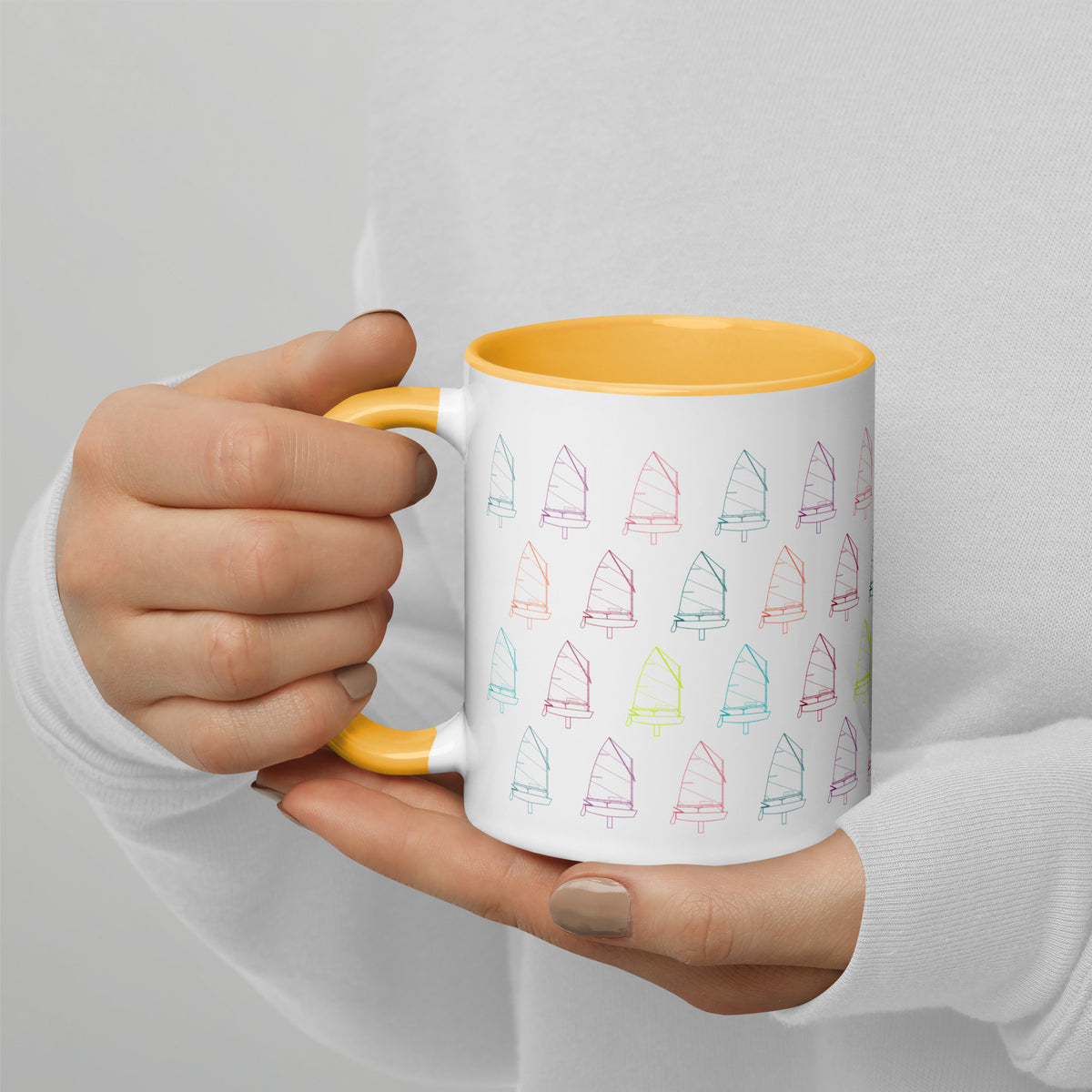Custom Mug Sailing Optimist (Color Inside)