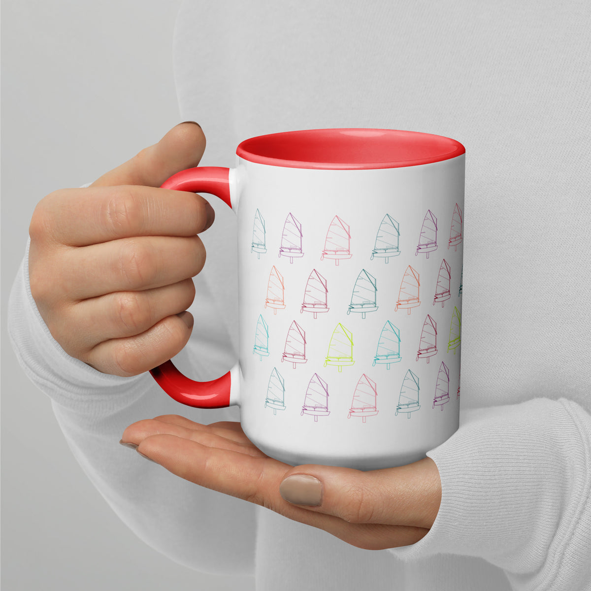 Custom Mug Sailing Optimist (Color Inside)