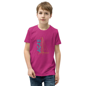 Boatbranding Berry / S Optimist Youth Short Sleeve T-Shirt (S/M/L/XL) (100% Cotton) Sailing-Gift Regatta Yacht Sailing-Lifestyle Sailing-Apparel Nautical-Fashion Nautical-Gear