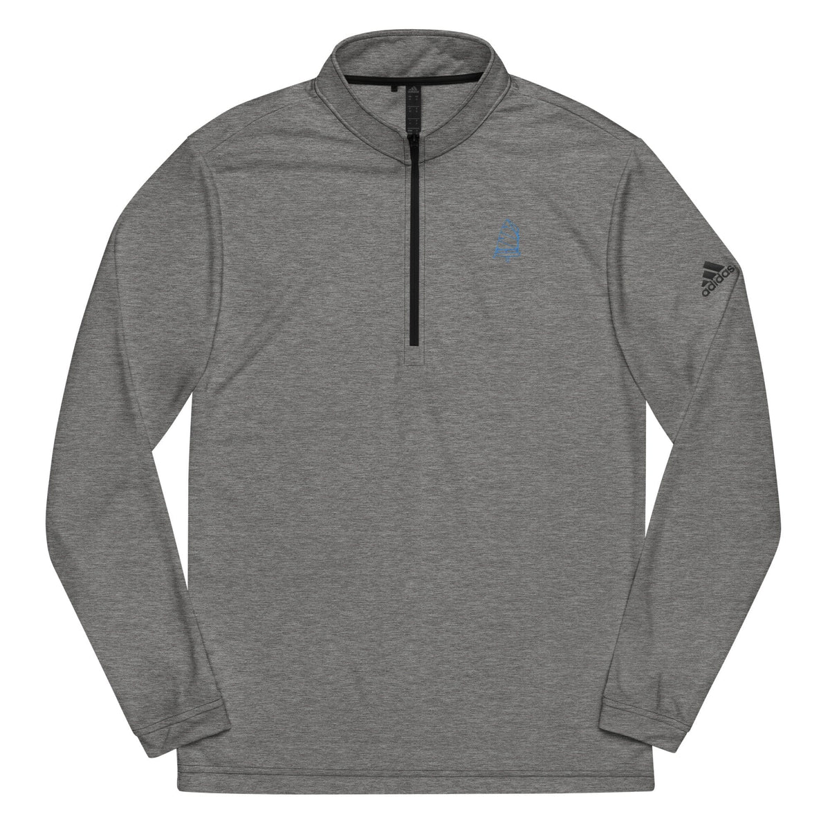 Boatbranding Black Heather / S Optimist Quarter zip pullover Sailing-Gift Regatta Yacht Sailing-Lifestyle Sailing-Apparel Nautical-Fashion Nautical-Gear