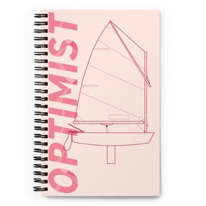 Boatbranding Optimist Spiral notebook Sailing-Gift Regatta Yacht Sailing-Lifestyle Sailing-Apparel Nautical-Fashion Nautical-Gear