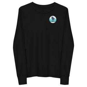 Boatbranding Optimist Youth long sleeve tee (S/M/L) (100% Cotton) Sailing-Gift Regatta Yacht Sailing-Lifestyle Sailing-Apparel Nautical-Fashion Nautical-Gear