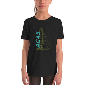 Boatbranding Optimist Youth Short Sleeve T-Shirt (S/M/L/XL) (100% Cotton) Sailing-Gift Regatta Yacht Sailing-Lifestyle Sailing-Apparel Nautical-Fashion Nautical-Gear