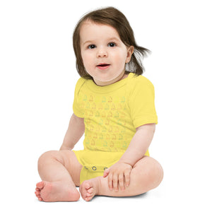 Boatbranding Yellow / 3-6m Optimist Baby short sleeve one piece (3M-24M) (100% Cotton) Sailing-Gift Regatta Yacht Sailing-Lifestyle Sailing-Apparel Nautical-Fashion Nautical-Gear