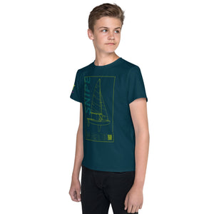 Boatbranding Youth NFT Snipe crew neck t-shirt (8T-20T) (Unisex) Sailing-Gift Regatta Yacht Sailing-Lifestyle Sailing-Apparel Nautical-Fashion Nautical-Gear