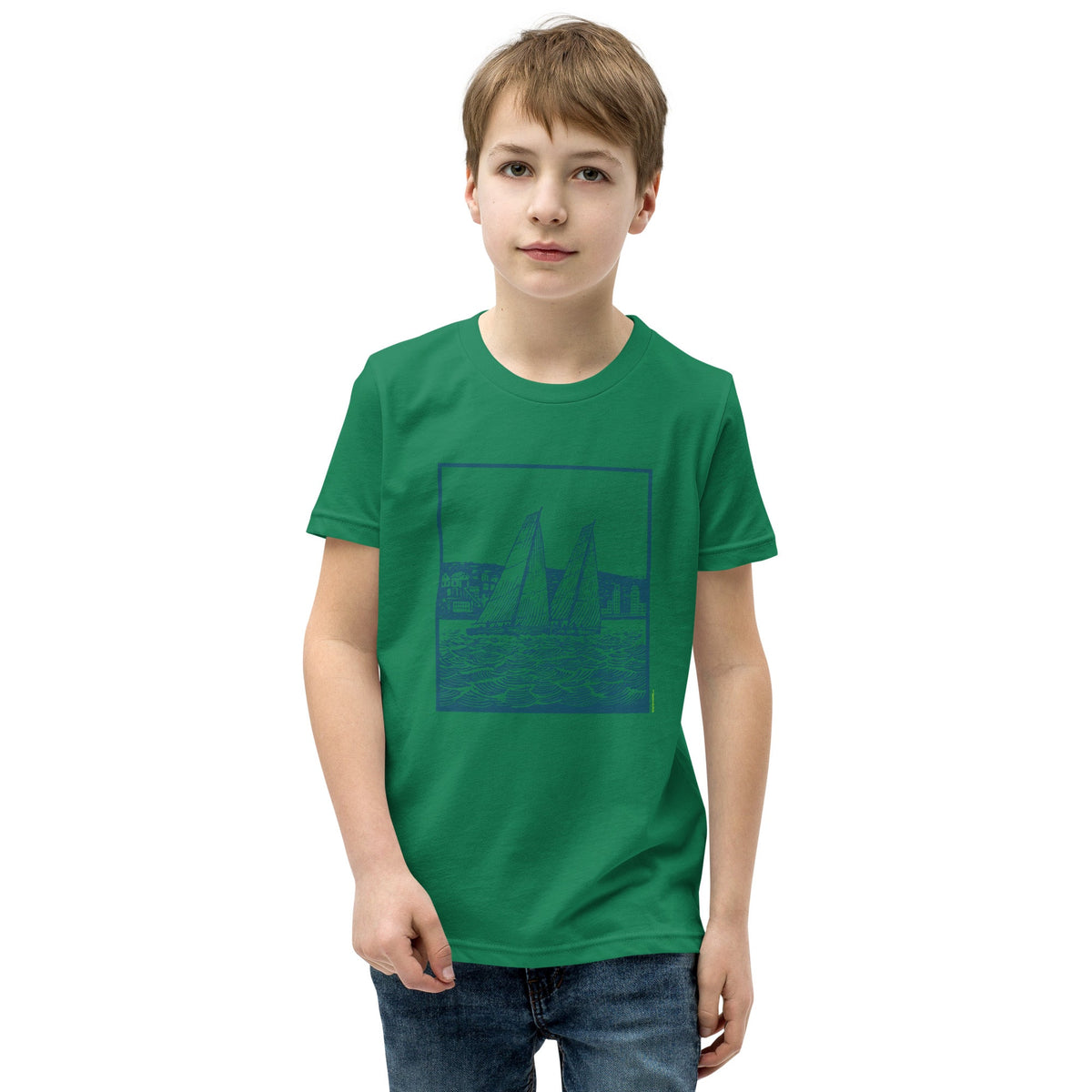 Boatbranding Youth Short Sleeve T-Shirt Sailing-Gift Regatta Yacht Sailing-Lifestyle Sailing-Apparel Nautical-Fashion Nautical-Gear