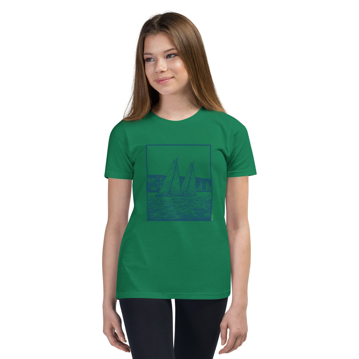 Boatbranding Youth Short Sleeve T-Shirt Sailing-Gift Regatta Yacht Sailing-Lifestyle Sailing-Apparel Nautical-Fashion Nautical-Gear