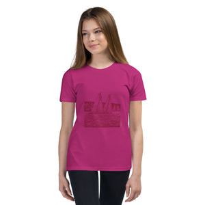 Boatbranding Youth Unisex Short Sleeve T-Shirt S40 Sailing-Gift Regatta Yacht Sailing-Lifestyle Sailing-Apparel Nautical-Fashion Nautical-Gear